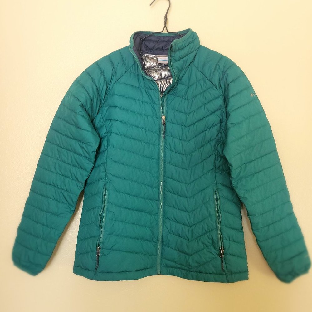 Columbia Puffer Jacket- Teal, Blue, Dark Green
